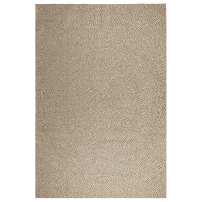 Teppich ZIZUR Beige 240x340 cm Jute-Optik Indoor und Outdoor