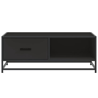 Couchtisch Schwarz 90x57x35 cm Holzwerkstoff und Metall