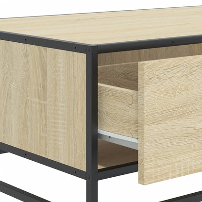 Couchtisch Sonoma-Eiche 90x57x35 cm Holzwerkstoff und Metall