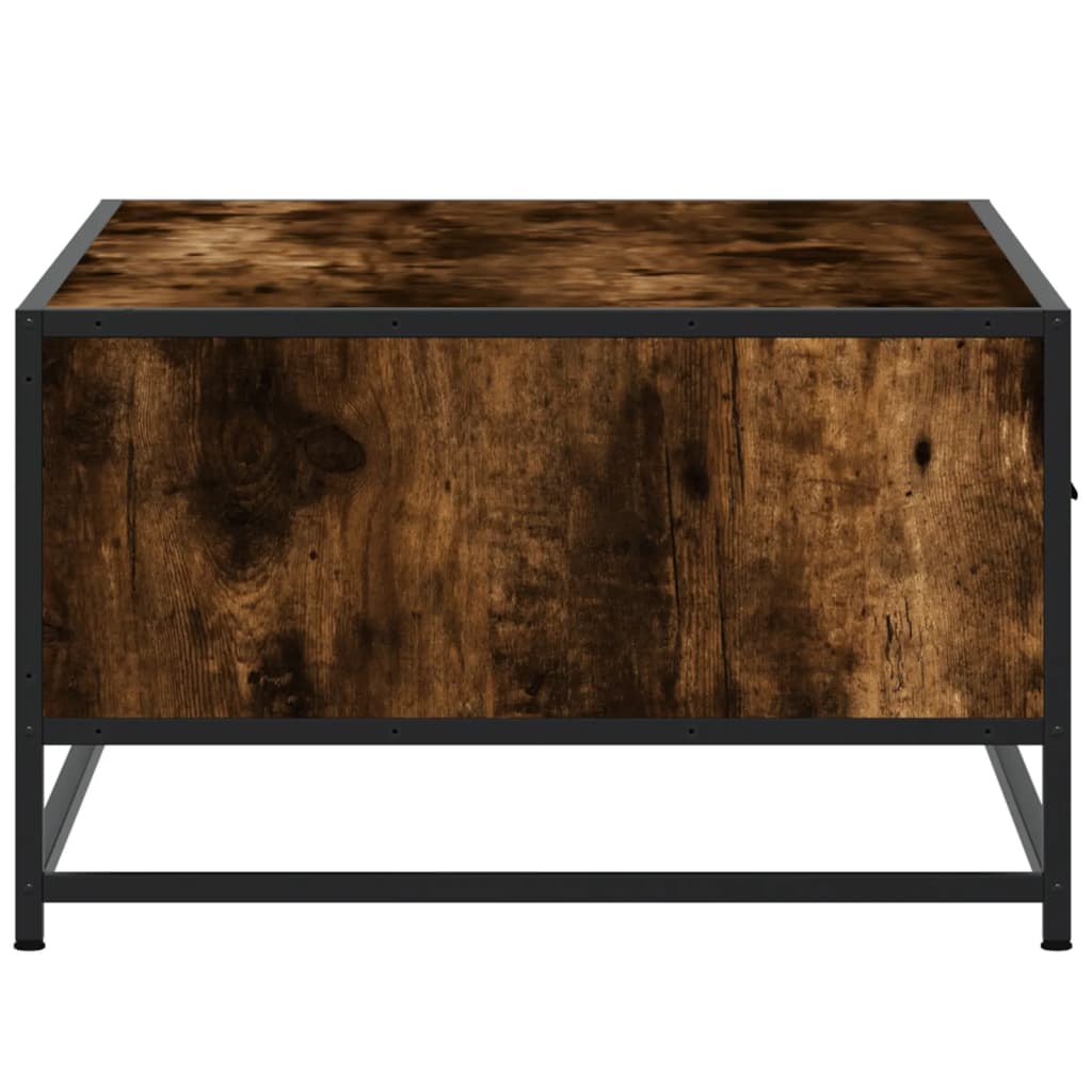 Couchtisch Räuchereiche 90x57x35 cm Holzwerkstoff und Metall