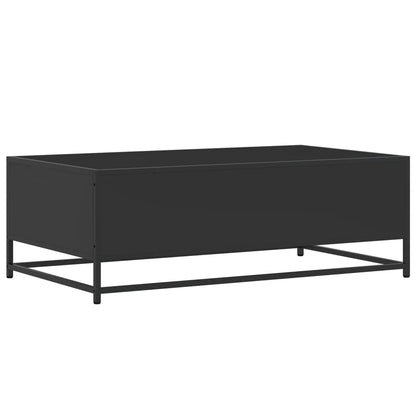 Couchtisch Schwarz 100x57x35 cm Holzwerkstoff und Metall