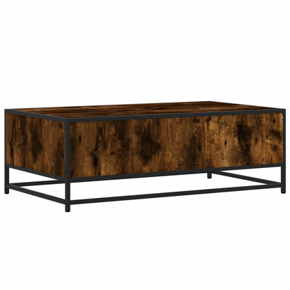 Couchtisch Räuchereiche 100x57x35 cm Holzwerkstoff und Metall