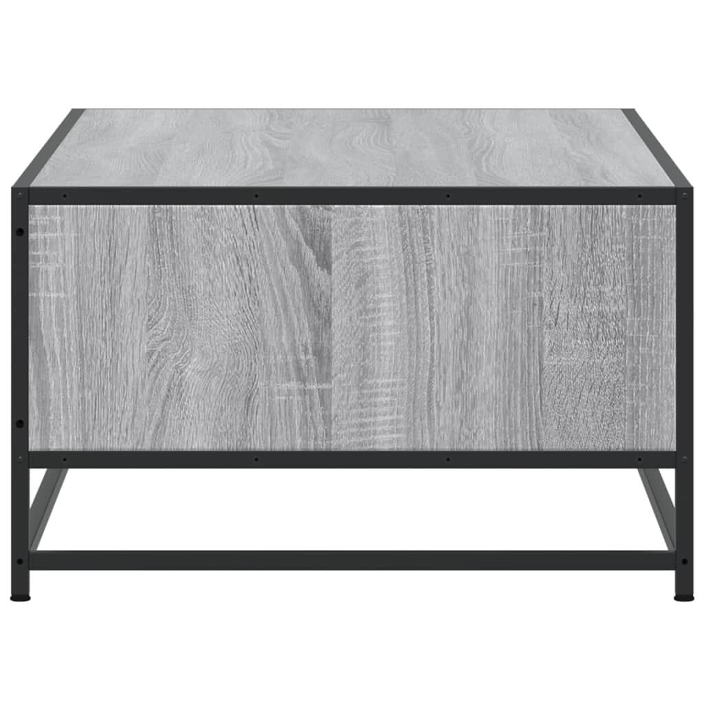 Couchtisch Grau Sonoma 100x57x35 cm Holzwerkstoff und Metall