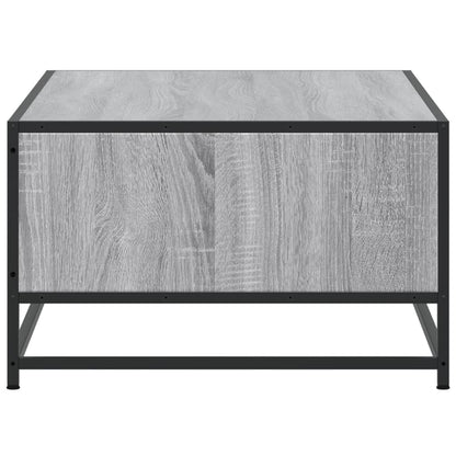 Couchtisch Grau Sonoma 100x57x35 cm Holzwerkstoff und Metall