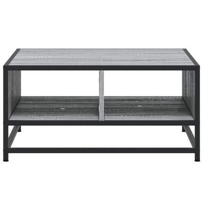 Couchtisch Grau Sonoma 60,5x60,5x30 cm Holzwerkstoff und Metall