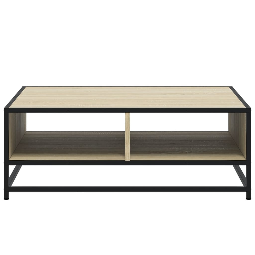 Couchtisch Sonoma-Eiche 80x80x30 cm Holzwerkstoff und Metall