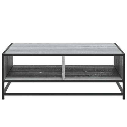 Couchtisch Grau Sonoma 80x80x30 cm Holzwerkstoff und Metall