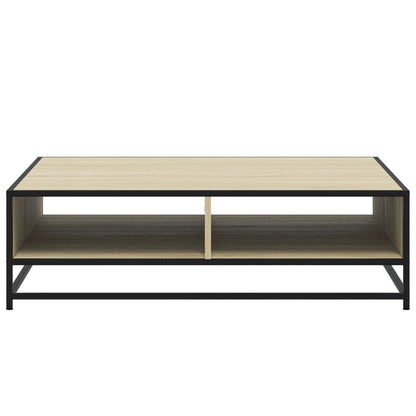 Couchtisch Sonoma-Eiche 100x100x30 cm Holzwerkstoff und Metall