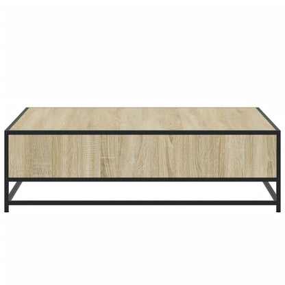 Couchtisch Sonoma-Eiche 100x100x30 cm Holzwerkstoff und Metall