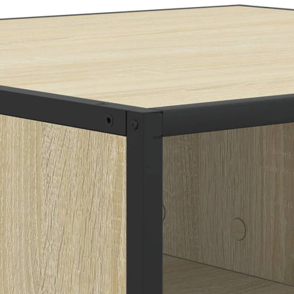 Couchtisch Sonoma-Eiche 100x100x30 cm Holzwerkstoff und Metall