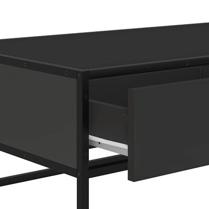 Couchtisch Schwarz 100x50x35 cm Holzwerkstoff und Metall