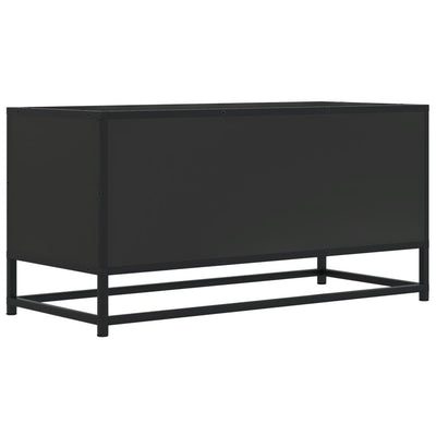 TV-Schrank Schwarz 80x34,5x40 cm Holzwerkstoff und Metall