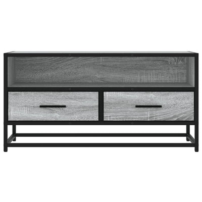 TV-Schrank Grau Sonoma 80x34,5x40 cm Holzwerkstoff und Metall