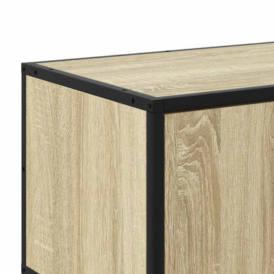 TV-Schrank Sonoma-Eiche 80x34,5x40 cm Holzwerkstoff und Metall