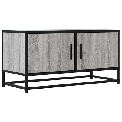 TV-Schrank Grau Sonoma 80x34,5x40 cm Holzwerkstoff und Metall