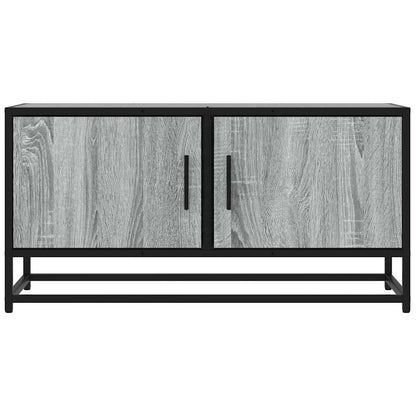 TV-Schrank Grau Sonoma 80x34,5x40 cm Holzwerkstoff und Metall