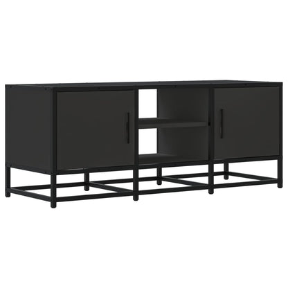 TV-Schrank Schwarz 100x35x41 cm Holzwerkstoff und Metall