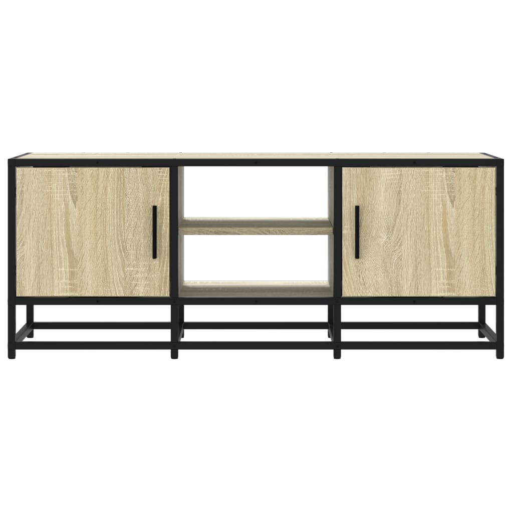 TV-Schrank Sonoma-Eiche 100x35x50 cm Holzwerkstoff und Metall