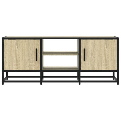 TV-Schrank Sonoma-Eiche 100x35x50 cm Holzwerkstoff und Metall