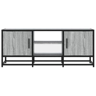 TV-Schrank Grau Sonoma 100x35x41 cm Holzwerkstoff und Metall