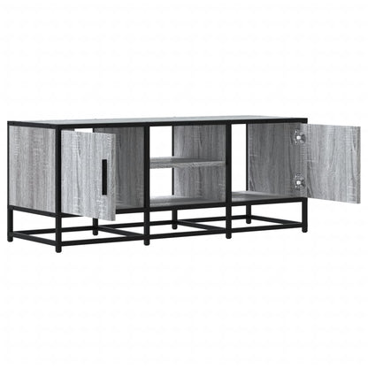 TV-Schrank Grau Sonoma 100x35x41 cm Holzwerkstoff und Metall