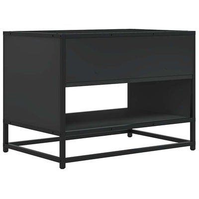 TV-Schrank Schwarz 61x40x46 cm Holzwerkstoff und Metall