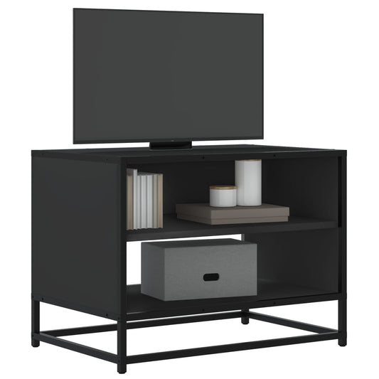 TV-Schrank Schwarz 61x40x46 cm Holzwerkstoff und Metall