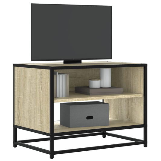 TV-Schrank Sonoma-Eiche 61x40x46 cm Holzwerkstoff und Metall