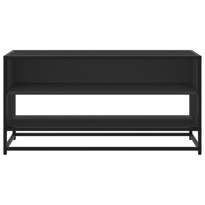 TV-Schrank Schwarz 91x40x46 cm Holzwerkstoff und Metall