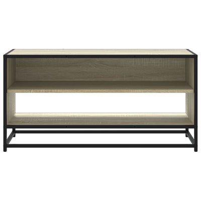 TV-Schrank Sonoma-Eiche 91x40x46 cm Holzwerkstoff und Metall