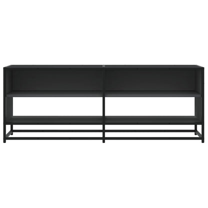 TV-Schrank Schwarz 120,5x40x46 cm Holzwerkstoff und Metall