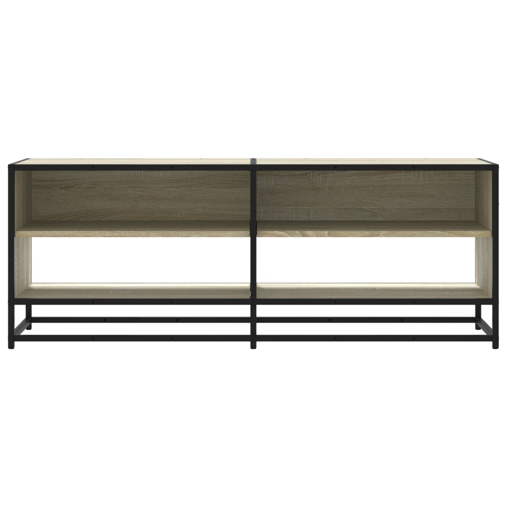 TV-Schrank Sonoma-Eiche 120,5x40x46 cm Holzwerkstoff und Metall