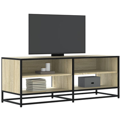 TV-Schrank Sonoma-Eiche 120,5x40x46 cm Holzwerkstoff und Metall