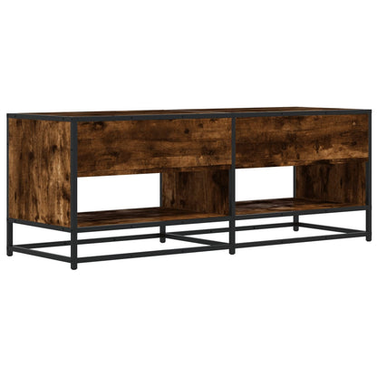 TV-Schrank Räuchereiche 120,5x40x46 cm Holzwerkstoff und Metall