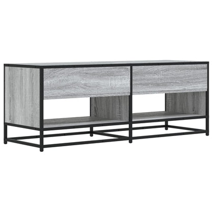 TV-Schrank Grau Sonoma 120,5x40x46 cm Holzwerkstoff und Metall