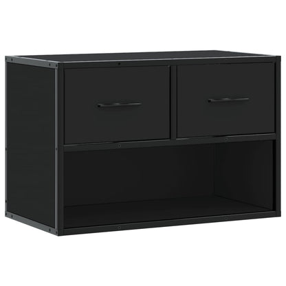 TV-Schrank Schwarz 60x31x39,5 cm Holzwerkstoff und Metall