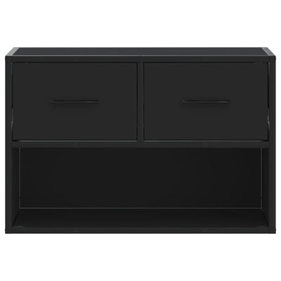 TV-Schrank Schwarz 60x31x39,5 cm Holzwerkstoff und Metall