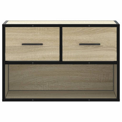 TV-Schrank Sonoma-Eiche 60x31x39,5 cm Holzwerkstoff und Metall