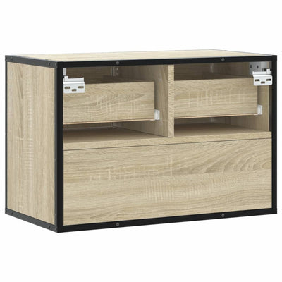 TV-Schrank Sonoma-Eiche 60x31x39,5 cm Holzwerkstoff und Metall