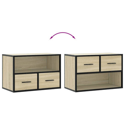 TV-Schrank Sonoma-Eiche 60x31x39,5 cm Holzwerkstoff und Metall