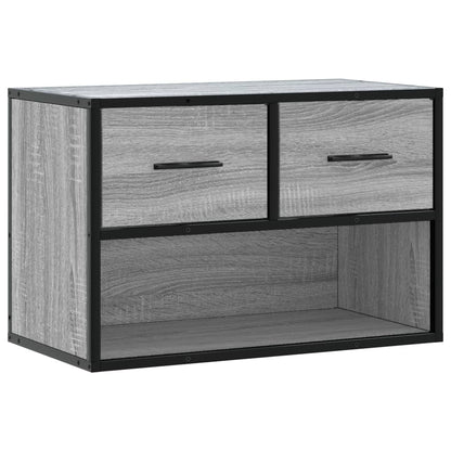 TV-Schrank Grau Sonoma 60x31x39,5 cm Holzwerkstoff und Metall