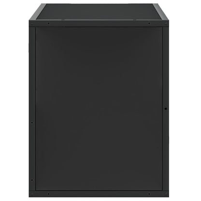 TV-Schrank Schwarz 80x31x39,5 cm Holzwerkstoff und Metall