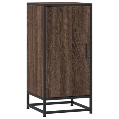 Sideboard Braun Eichen-Optik 35,5x35x76 cm Holzwerkstoff Metall