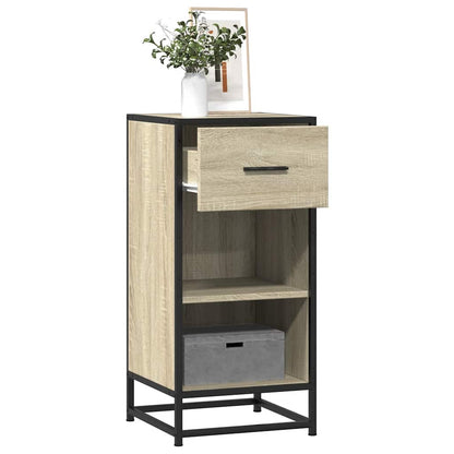 Sideboard Sonoma-Eiche 35,5x35x76 cm Holzwerkstoff und Metall