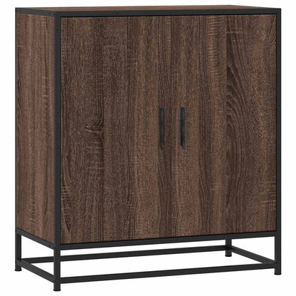 Sideboard Braun Eichen-Optik 68x35x76 cm Holzwerkstoff & Metall