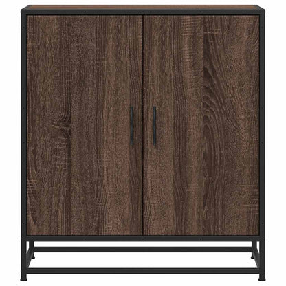 Sideboard Braun Eichen-Optik 68x35x76 cm Holzwerkstoff & Metall