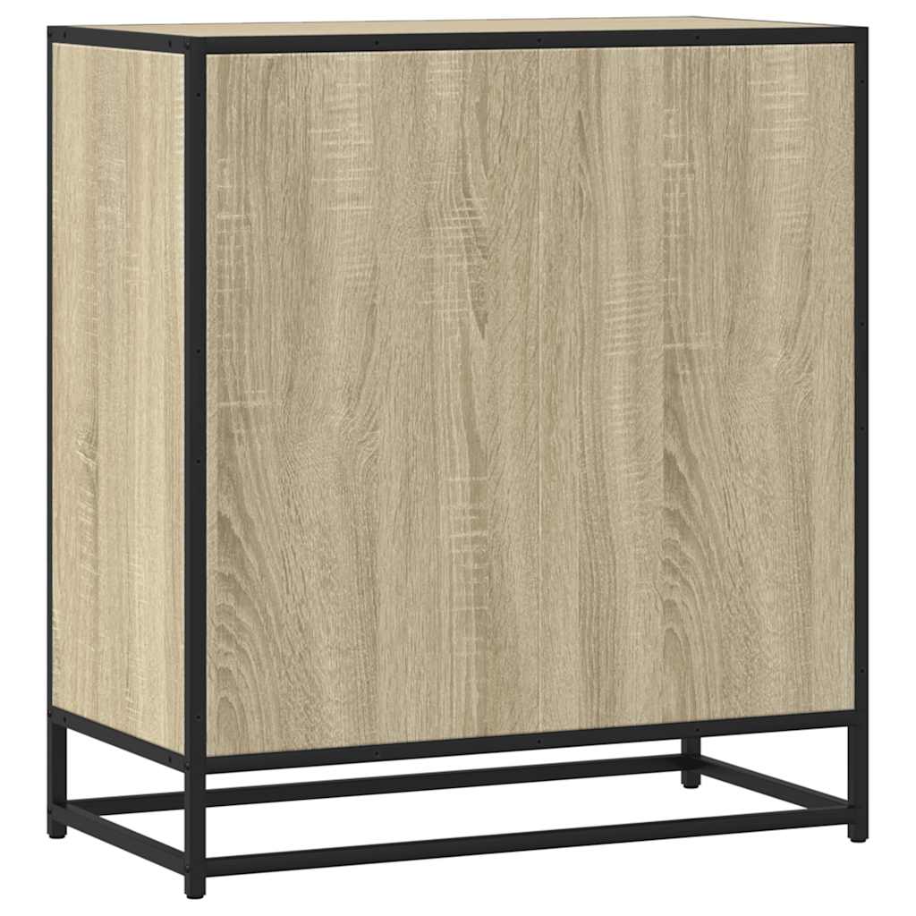 Sideboard Sonoma-Eiche 68x35x76 cm Holzwerkstoff und Metall