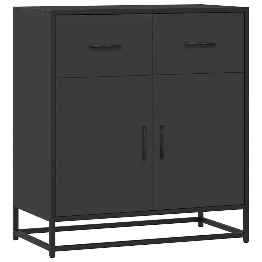 Sideboard Schwarz 68x35x76 cm Holzwerkstoff