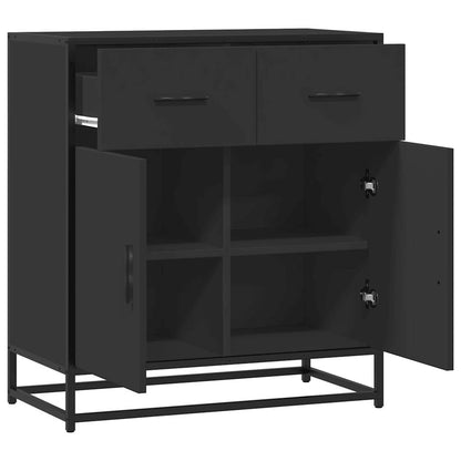 Sideboard Schwarz 68x35x76 cm Holzwerkstoff