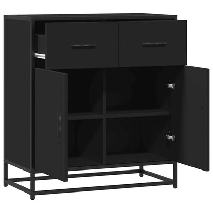 Sideboard Schwarz 68x35x76 cm Holzwerkstoff